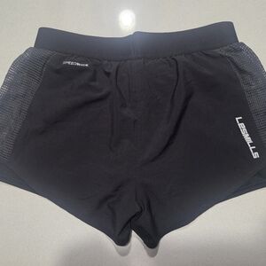 Les Mills Black Athletic Shorts With Mesh